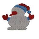 Curious Minds Busy Bags 1 Holiday Snowman Festive Bubble Popper Fidget Toy - Cute Bubble Popper Fidget Toy - Fun Party Favor Toy - Christmas Winter (Random Color)