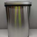 Kitchen Trash Can with Lid, 13 Gallon Automatic Garbage Can for Bathroom Bedroom Home Office 50 Liter Touch Free High-Capacity Brushed Stainless Steel Waste Bin