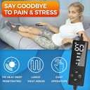 sticro Ankle Heating Pad for Achilles Tendonitis and Plantar Fasciitis Relief, Heated Ankle Brace Foot Heating Pad Wrap with Massage Ball for Sprained Ankle, Arthritis Foot Heel Pain Relief (Gray)