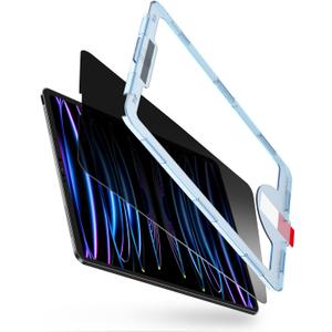 bersem Privacy Screen Protector Compatible with iPad Pro 12.9 (2022 & 2021 & 2020 & 2018 Models) Anti-Spy, Tempered Glass Film, EZ kit