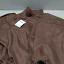 Csvinkiko Women's Faux Suede Bomber Jacket Oversized Pilot Coats Fall Lapel Zip Up Motorcycle Streetwear Outerwear XS