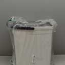 Mop and Bucket Set | Auto-Spray Cleaning | Dirty Water Separation Keep Water Fresh | Flat Mop & Bucket with Scraper | 3X Washable Pads | Mops for Floor Cleaning Valentine's Day Gift (White)