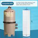 CCP420 Pool Filter Cartridge Compatible with Clean and Clear Plus 420, 178584, PCC105-PAK4,Ultral-A6, Unicel C-7471, 817-0106, R173576,178584,C4105 Sq.Ft Cartridge 4 Pack