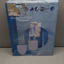 Electric Heated Bidet Warmer Water Toilet Seat Elongated with Bubble Wash, Warm Air Dryer, Endless Warmer Water, Remote Control, Curved Spray Bar, 70" Power Cord, Clean Water (Snow White)