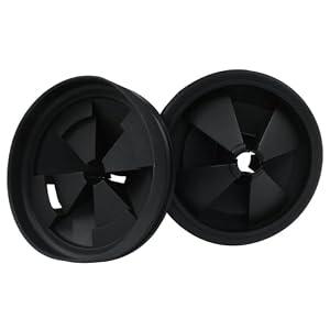 Dijedev 3 3/ 8" Garbage Disposal Splash Guard, 2Pcs Quiet Garbage Disposal Rubber Drain Insert, Garbage Disposal Parts, Removable Sink Baffles QCB-AM Compatible with Insinkerator Garbage Disposal Parts