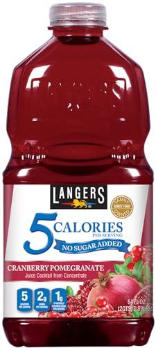 Langers 5 Juice Cocktail, Cranberry Pomegranate, 64 Fl Oz (Pack of 8) Best by 2/21/26