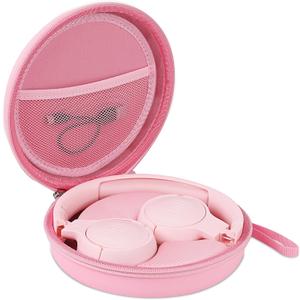 Headphone Case for JBL Tune 510BT 520BT, Hard Portable Headphone Carrying Case, Over Ear Headphone Storage Protective Case(Pink)