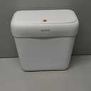 MOPALL Small Bathroom Trash Can with Lid, 3.2 Gallon / 11.5 L Slim Plastic Garbage Bin with Pop-Up Lid, Mini Waste Basket Can Dog Proof for Kitchen, Bedroom, Office, Laundry, Toilet, Rv, White