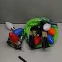 Jumbo C9 Christmas Pathway Lights Outdoor, 14Ft Outdoor Xmas Decorations Stakes Lights with 8 LED Jumbo Multicolor Bulb Christmas Walkway Lights for Outside Lawn Yard Garden Sidewalk Holiday