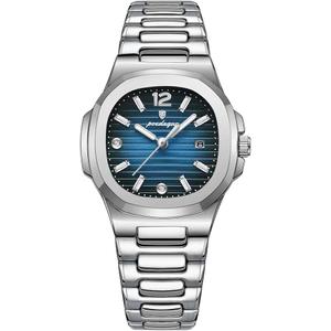 Poedagar Luxury Watch for Woman Square Ladies Quartz Watch Luminous Waterproof Date Stainless Steel Women's Watches Dress Female Clock