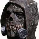 eLymwoo Arkham Scarecrow Latex Mask Knight Helmet Halloween Party Performance Prop Costume