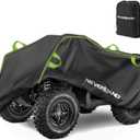 Neverland ATV Cover, Waterproof Heavy Duty 4 Wheeler Cover with Buckle, Dustproof Anti UV Windproof All Weather Outdoor Storage Quad Cover for Polaris Sportsman Yamaha Honda Coleman L