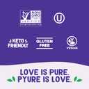 2 x Pyure Keto Hazelnut Chocolate Spread | Sugar-Free, Low Carb, Vegan Nutella Alternative | 2g Net Carbs, Gluten-Free, Peanut-Free, Plant-Based, Non-GMO, Keto Snack, Vegan Sweets | 13 oz Jar