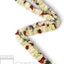 Lanyardio Stretchy Scrunchie Lanyard for ID Badges Keys, Cute Teacher Lanyard for Women with 2 Card Holders 19.6 Inch (Cherry)