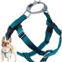 2 Hounds Design Freedom No Pull Dog Harness, Adjustable Harness, Easy Walking & Comfortable Control, Fits Small, Medium & Large Dogs, Solid Colors, Made in USA, 1" LG, Teal