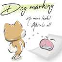 WICKEDPUP Dog Diaper Liners Booster Pads for Male and Female Dogs, 100ct | Disposable Diaper Inserts fit Most Reusable Pet Belly Bands, Wraps, and Washable Period Panties (Regular (100 Count))