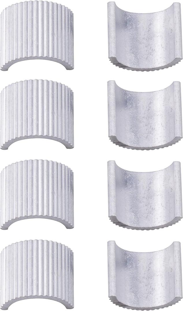 8pcs Handlebar Shim 7/8" Handlebars to 1" Motorcycle Handle Bar Spacer Conversion Shims with Handlebar Mounts Risers Clamp Conversion Shims Reducer Spacers