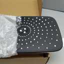 Veken 11.8 Inch Rain Shower Head with Handheld- High Pressure Dual Shower Heads with 5 Modes Handheld Spray Combo- Wide Rainfall Showerhead with Hose, Bathroom Accessories, Chrome