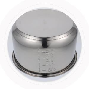 Cabilock 10 Cup Stainless Steel Rice Cooker Inner Pot Replacement Non-Stick Electric Cooker Supply Thickened Bottom Pot for Home Kitchen Cooking