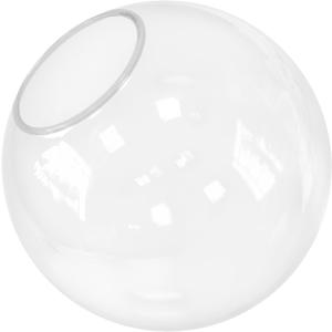 KoKo&Yukina 8 Inch Clear Glass Globes Shade Replacement Glass Shades - 3.35" Fitter Opening - Lighting Fixture Replacement, 1 Pack