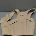 Fit Geno Posture Corrector for Women: Adjustable Lightweight Upper Back Brace for Neck Shoulder & Upper Back Pain Relief - Improve Posture Correct Hunchback Slouching Kyphosis Invisible Under Clothes (XS/S Under Bust 26"-37") (Beige)