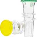 YZC Lemon Squeezer  2-Pack Lemon-Juicer  BPA-Free Plastic Lime Juicer Compact Juice Extractor Citrus Press with Lid  Squeeze Lime for Cocktails, Drinks