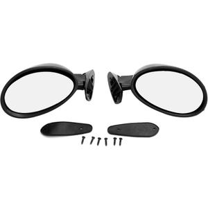 Black Rearview Mirror, Car Rearview Mirror Car Accessory, Side Door Rearview Mirror Universal Rearview Mirror blind spot mirror Blind Spot Panoramic Mirror Passenger Side Replacement