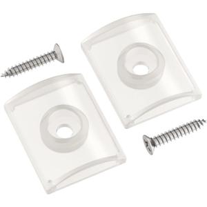 Shower Door Bumpers for Glass Sliding Doors, Sliding Shower Door Stopper for Gordon Glass Wall Jamb Bumper, Glass Shower Door Stopper Bumpers with Screws, Sliding Shower Door Parts, 2 Packs