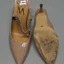 MIRAAZZURRA Women Heeled Mules Rhinestone Strappy Pointed Toe Mules Stiletto High Heels Slip On Bridal Sandals for Women (9, Nude 10cm)