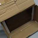 QEEIG Floating Shelves for Wall Bathroom Shelf Bedroom Kitchen Living Room Hanging Book Shelves Small Farmhouse Decor 16 inch Set of 3, Rustic Brown (015-BN3)