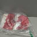 Sweetude 12 Pcs Christmas Knit Santa Bag with Drawstring Small Christmas Red Santa Gift Bags Knitted Presents Drawstring Pouches for Xmas Candy Wedding Supplies, 6.5 x 5.1 Inches