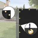 UPGRADE Balcony Privacy Screen Fence Commercial Shade Cover 3' x 16' with Ties Durable and UV Resistant Perfect for Deck Patios-Black