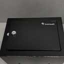 Bonsaii Safe Box with Key Lock, Steel Security Lock Box, 0.23 Cubic Feet, 9.06" W x 6.69" D x 6.69" H, Small Hidden Safe for Cash Jewelry