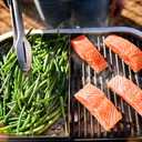 Weber Lumin Portable Electric Grill, Black – High‑Heat Outdoor BBQ Reaching 600°F for Searing, Smoking, Steaming & Warming – Ideal for Samll Spaces & Travel