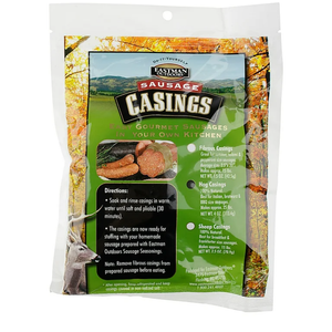 Eastman Outdoors 100% Natural Hog Casing for Italian, Bratwurst & BBQ Size Sausages (Makes Approximately 25 Pounds of Sausage), Set of 4
