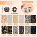 2 x KISSITTY 120 Grams 4mm Glass Seed Beads Crystal Round Colorful Small Spacer Beads for DIY Necklaces Bracelets Earrings Brooches Keychain Jewelry Making Crafting