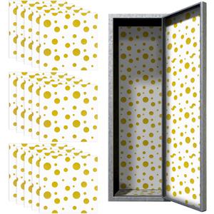 15 Pieces Locker Accessories Kit Magnetic Locker Wallpaper Decorative School Locker Decoration Gold Dots School Organizer First Day of School Decor for Student School Office University(Dots)