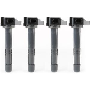 Ignition Coil Pack Set of 4 Replacement by AA Ignition - Compatible with Acura, Honda L4 2.4L - 2016-2020 ILX, 2015-2020 TLX, 2013-2017 Accord, 2015-2019 CR-V - Replaces UF712, UF-712, 30520-5A2-A01