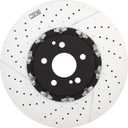 Brembo 09.9764.23 Floating two piece UV Coated vented drilled + Slotted Front Brake Rotor MERCEDES-BENZ OE# A2194210212