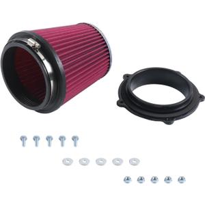 5D3-14459-00-00 Air Intake Kit Compatible with Yamaha YFZ450R 2009-2024, YFZ450X 2010-2011, YFZ450 2007-2013, Includes Aluminum Adapter & Clamp