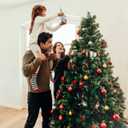 NOLITOY Spherical Christmas Tree Topper Ornaments, 9 Inch Plastic Glitter Finals Tree Topper Decorative Ornament Holiday Indoor Suitable for Home Party Decoration, Silver