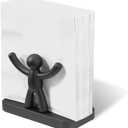 Umbra Buddy Napkin Holder, Black, 6.13 Inch L x 3 Inch W x 4.38 Inch H