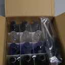 Vivaplex, 12, Assorted Colors, 2 oz Glass Bottles, With Glass Eye Droppers