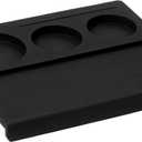 Normcore Espresso Tamping Station V3 - Corner Tamping Mat - Silicone Coffee Tamper Mat - Coffee Tamper Holder Pad for Baristas - Food Grade Non-Slip Silicone Black