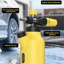AUTOWN Foam Cannon for Pressure Washer, Car Wash Foam Sprayer with 1/4 Quick Connector, Heavy Duty Car Wash Foam Gun, Adjustable Nozzle, Wide Neck, 1 L Bottle