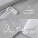 Bedsure Light Grey Duvet Cover Queen Size - 3 Pieces Prewashed Cotton-Like Extra Soft Bedding Set, Includes 1 Duvet Cover 90x90 Inches with Zipper Closure & 2 Pillow Shams, Comforter Not Included