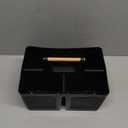 Shower Caddy Portable and Cleaning Caddy Organizer for Bathroom, Kitchen, Toiletries Storage Caddy organizer with handle, Rust-Resistant, Durable Material (Black, 9.36" L7.73" W7.24" H)