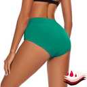 OVRUNS Period Swimwear Bikini Menstrual Leakproof Swim Bottoms Waterproof for Teens Girls Women, XS