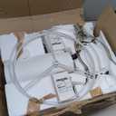 28" Vintage Table Lamps for Bedroom,Antique Bedside Lamp for Living Room with USB A+C Ports,Glass Table Lamps with Linen Shade,3-Way Dimmable Bulb,Nightstand Lamp for Home Hotel Office(Bulb Included)