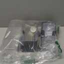 Wefeedy Stainless Steel Cat Feeder and Water Dispenser,Gravity Waterer & Food Feeder Set with Stainless Steel,Large Capacity Pet Food Bowl for Small Medium Dog Pets Puppy Kitten(Grey,1 Gallon)